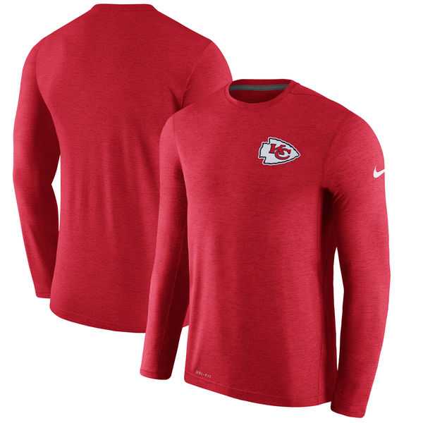 Men's Kansas City Chiefs Nike Red Coaches Long Sleeve Performance T-Shirt,We sell and wholesale Men's Kansas City Chiefs Nike Red Coaches Long Sleeve Performance T-Shirt on line form chian!
